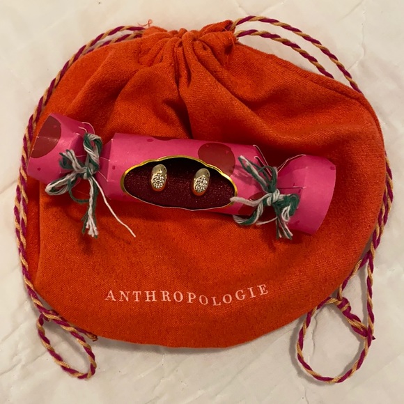 Anthropologie Jewelry - Anthropologie Gold Studded Earrings